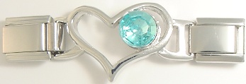 Open Heart Link - March Aquamarine - Click Image to Close